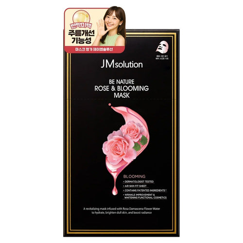 [JMSOLUTION] Be Nature Rose & Blooming Mask (10 sheets)