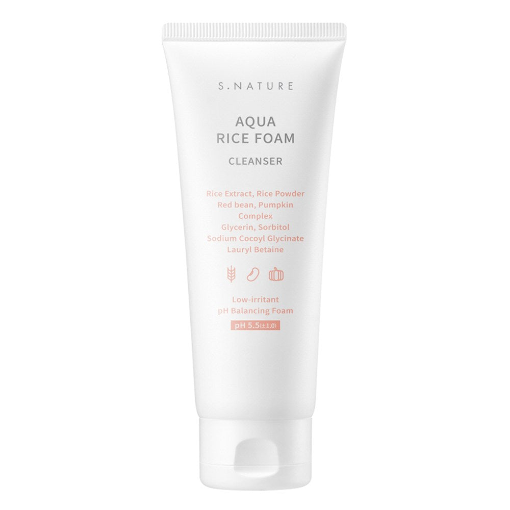 [S.NATURE] Aqua Rice Mild Cleansing Foam (160ml)