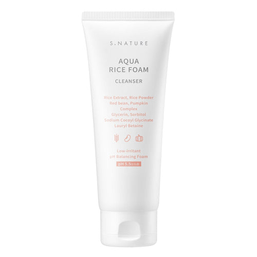 [S.NATURE] Aqua Rice Mild Cleansing Foam (160ml)