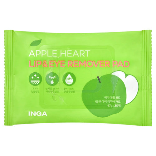[INGA] Apple Heart Lip & Eye Remover Pad (30 pads)