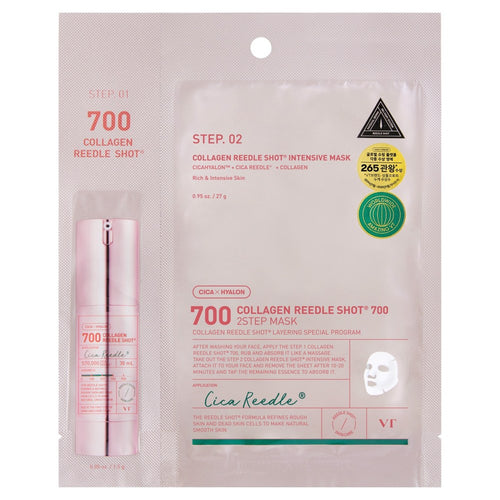 [VT COSMETICS] VT Collagen Reedle Shot 700 2-Step Mask (28.5g)