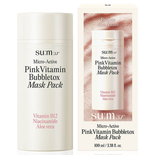 [SU:M37] ° Micro-Active Pink Vitamin Bubbletox Mask (100ml)