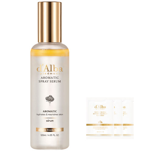 [D'ALBA] White Truffle First Aromatic Spray Serum Set (120ml + 3 x 3ml)