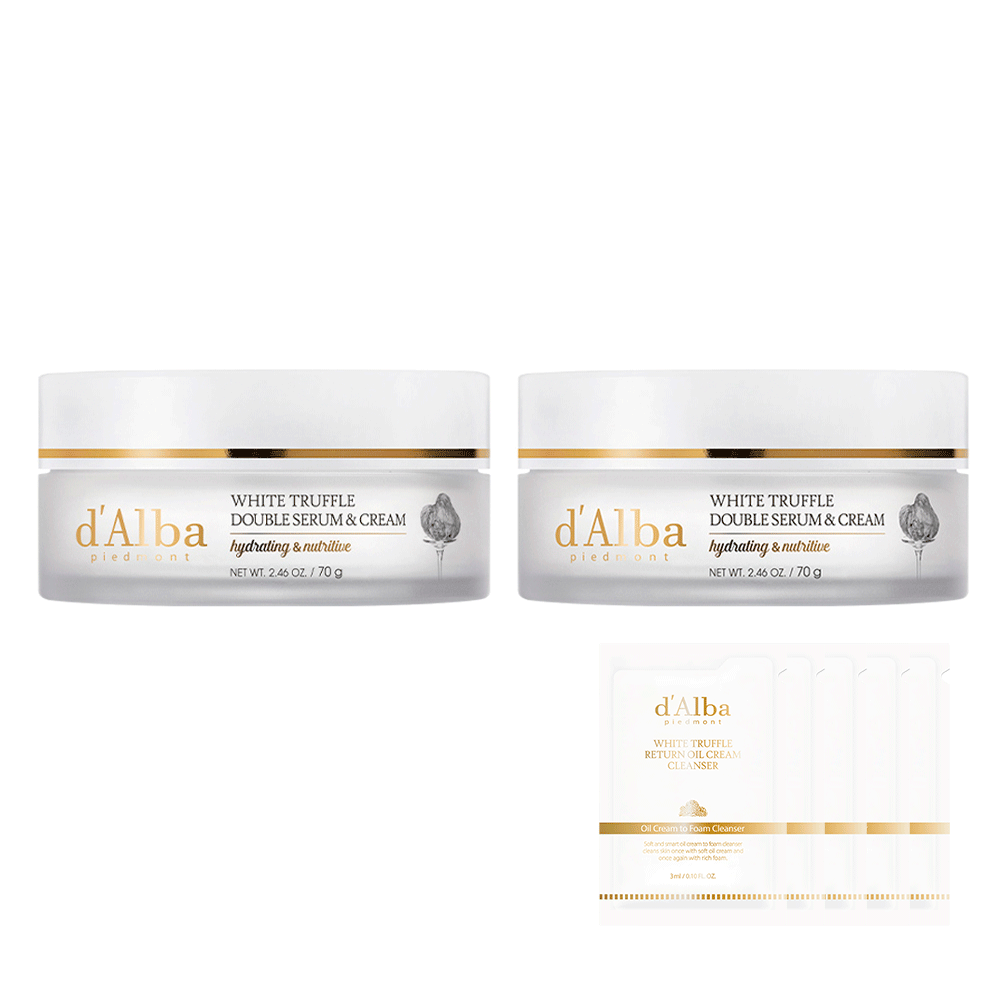 [D'ALBA] White Truffle Double Serum & Cream Set (1 set)