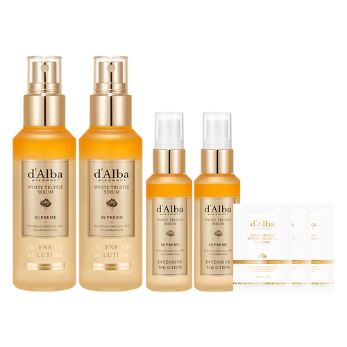 [D'ALBA] White Truffle Supreme Intensive Serum Set (2 x 100ml + 2 x 50ml + 5 x 3ml)