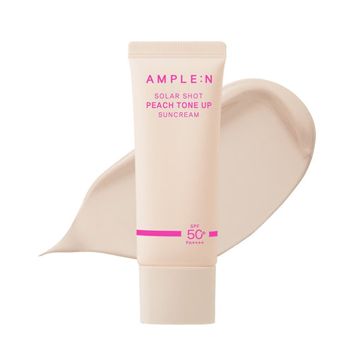 [AMPLE:N] Solar Shot Peach Tone-up Sunscreen SPF50+ PA++++ (40ml)