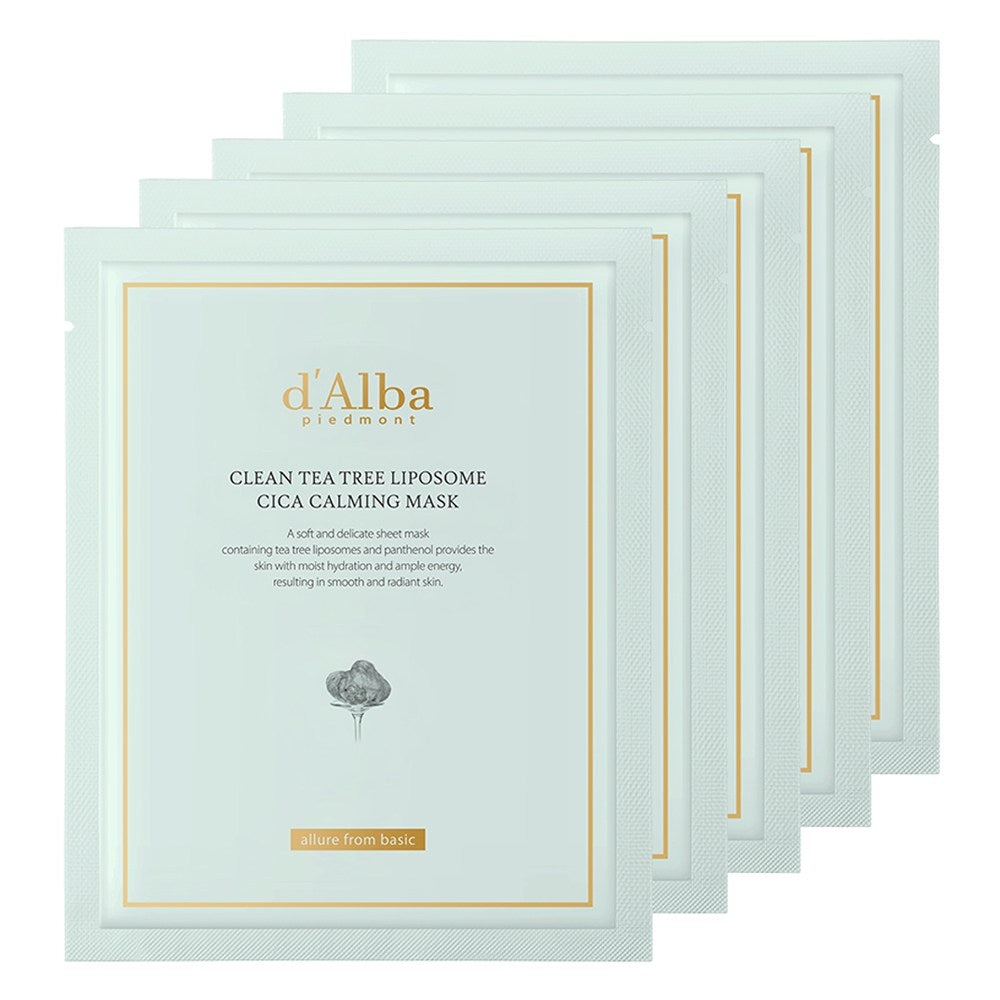 [D'ALBA] Clean Tea Tree Liposome Cica Calming Mask (2 options)