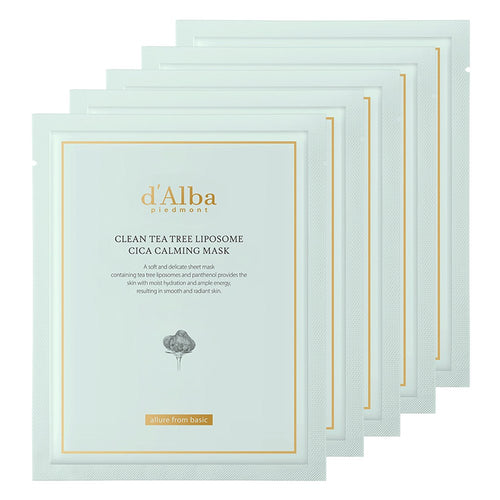 [D'ALBA] Clean Tea Tree Liposome Cica Calming Mask (2 options)