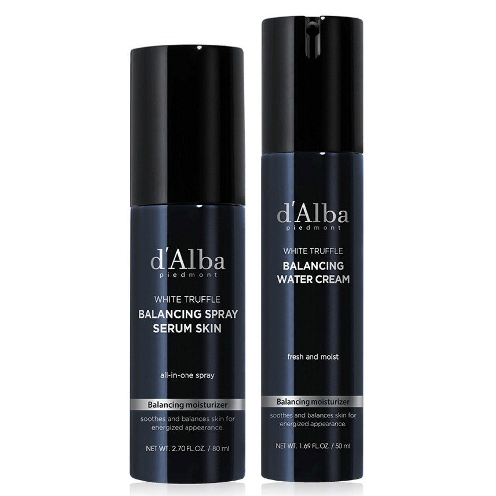 [D'ALBA] Men's Balancing Spray Serum Skin & Water Cream Set (80ml + 50ml)
