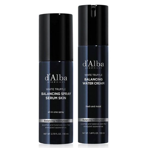 [D'ALBA] Men's Balancing Spray Serum Skin & Water Cream Set (80ml + 50ml)