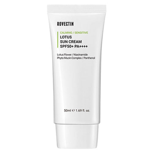 [ROVECTIN] Calming Lotus Sun Cream SPF50+ PA++++ (50ml)
