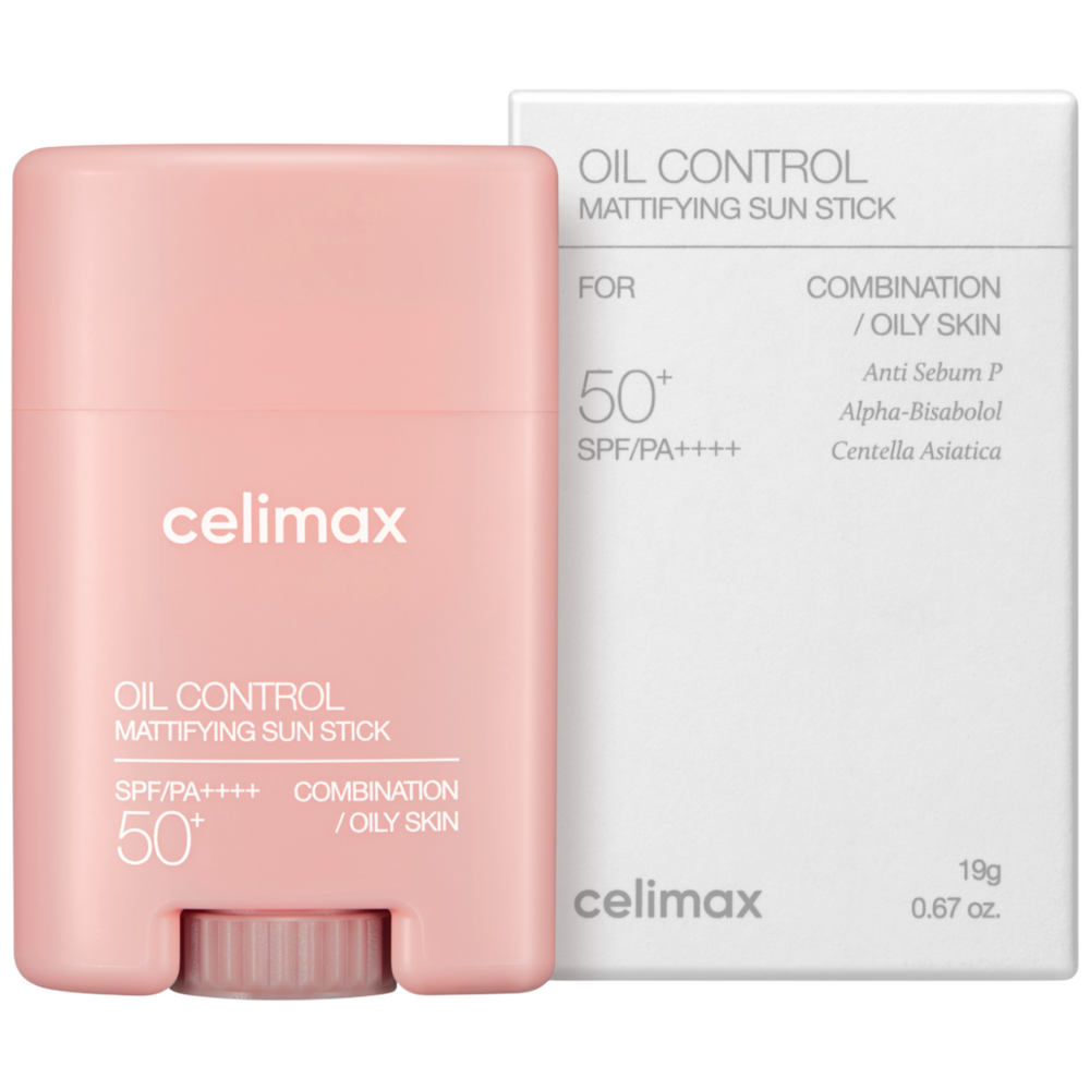 [CELIMAX] Oil Control Mattifying Sun Stick SPF50+ PA++++ (19g)