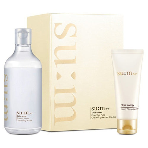 [SU:M37] Skin Saver Essential Pure Cleansing Water & Foam Cleanser Set (400ml + 100ml)