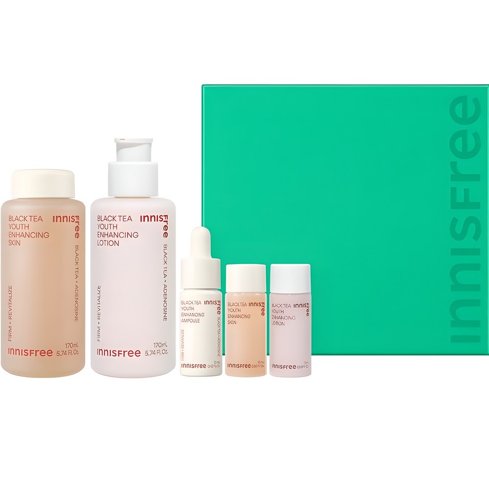 [INNISFREE] Black Tea Youth Enhancing Skin Care Set (1 set)