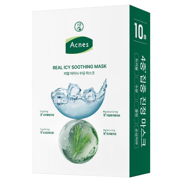 [ACNES] Real Icy Soothing Sheet Mask (10 x 1 sheet)