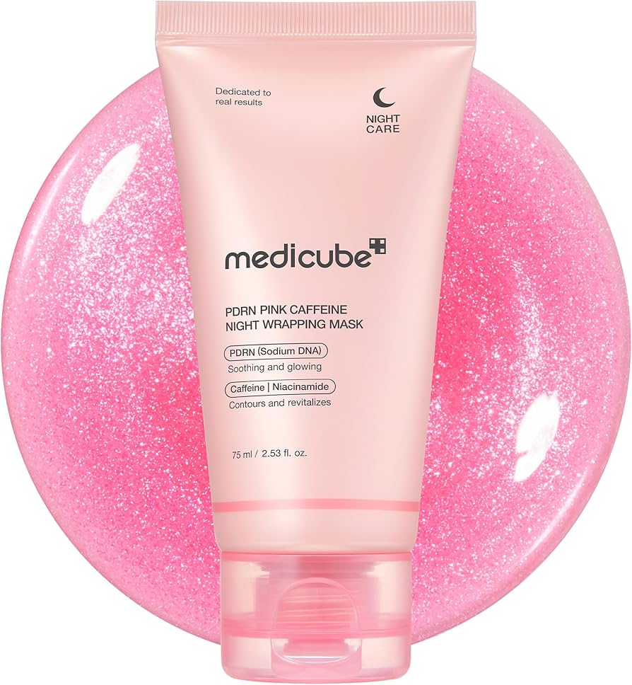 [MEDICUBE] PDRN Pink Caffeine Night Wrapping Mask 75ml