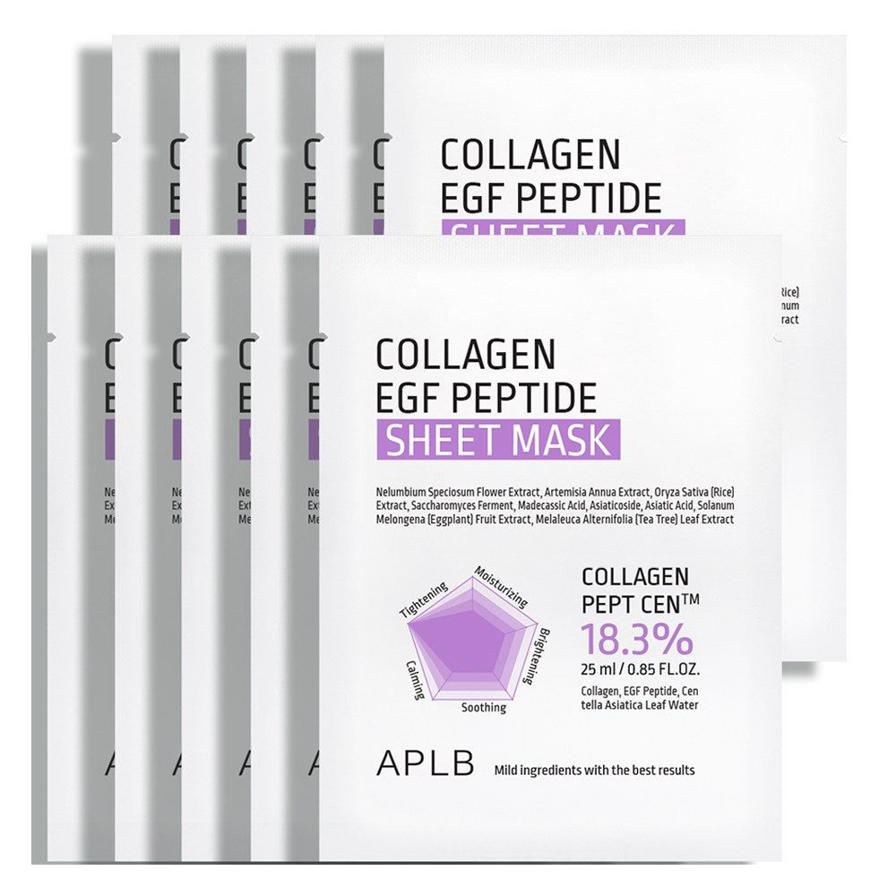 [APLB] Collagen EGF Peptide Sheet Mask (10 sheets)