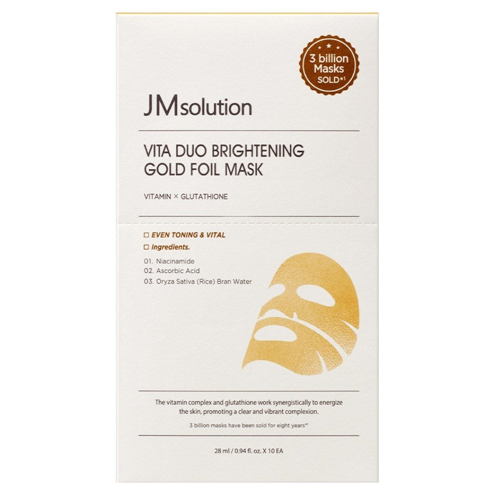 [JMSOLUTION] V9 Vitamin Ampoule Gold Foil Mask (10 sheets)