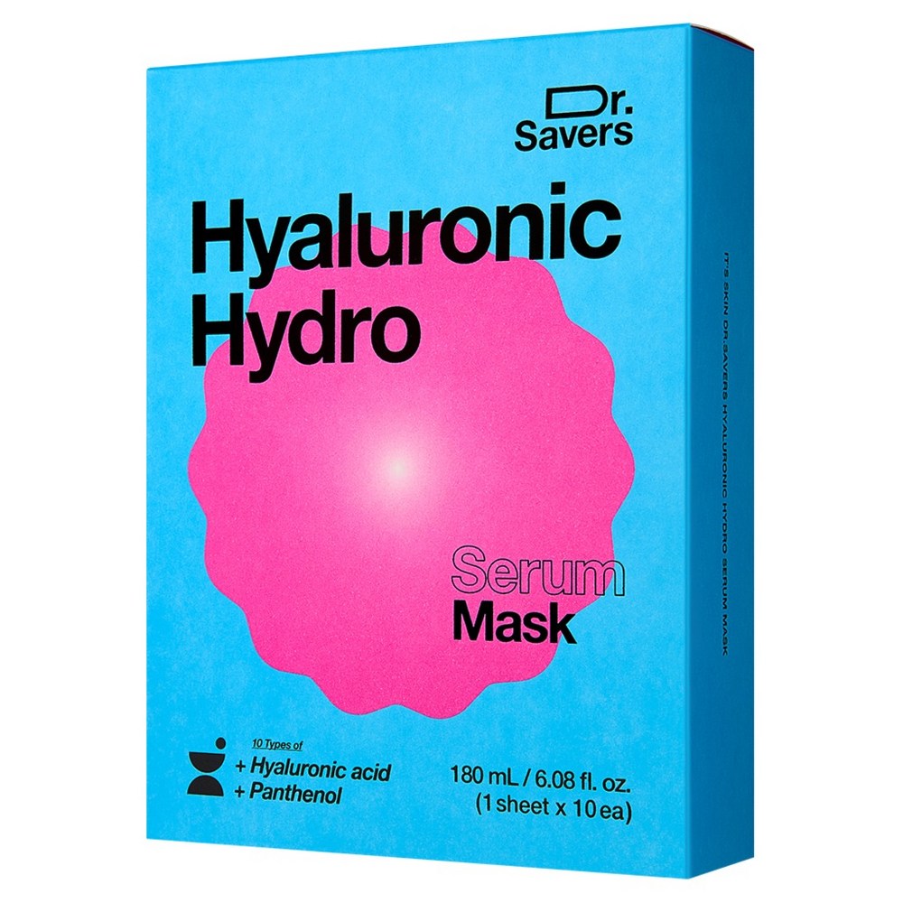 [IT'S SKIN] Dr. Saver's Hyaluronic Hydro Serum Mask (10 x 1 sheet)