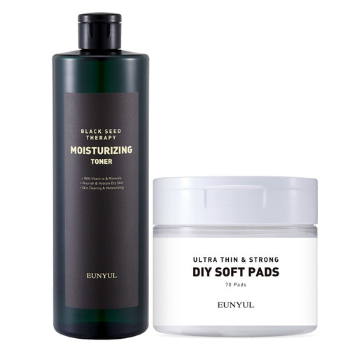 [EUNYUL] Black Seed Therapy Moisture Toner (500ml + 70 pads)