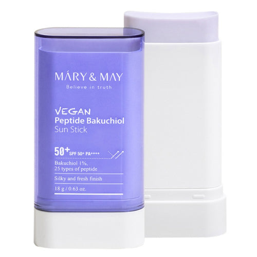 [MARY&MAY] Vegan Peptide Bakuchiol Sun Stick SPF50+ PA++++ (18g)