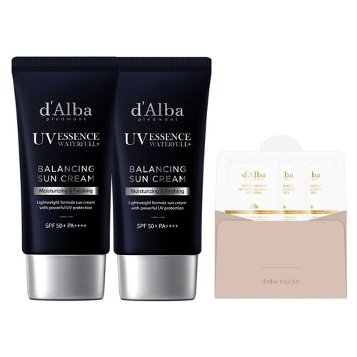 [D'ALBA] Waterfull Balancing Sun Cream SPF50+ PA++++ (50ml x 2 + 9ml)