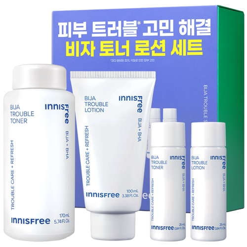 [INNISFREE] Bija Trouble Skin & Lotion Set (1 set)