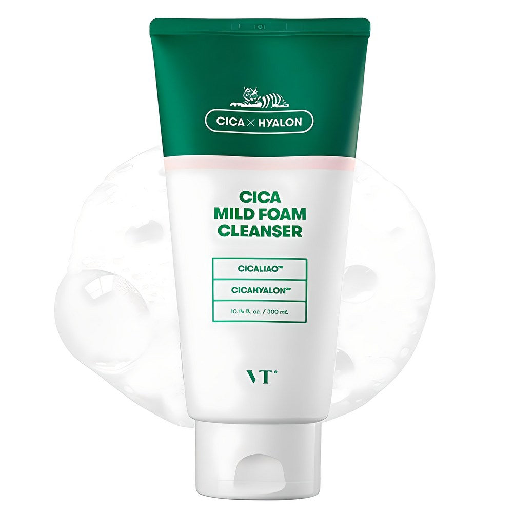 [VT COSMETICS] Cica Mild Foam Cleanser (300ml)