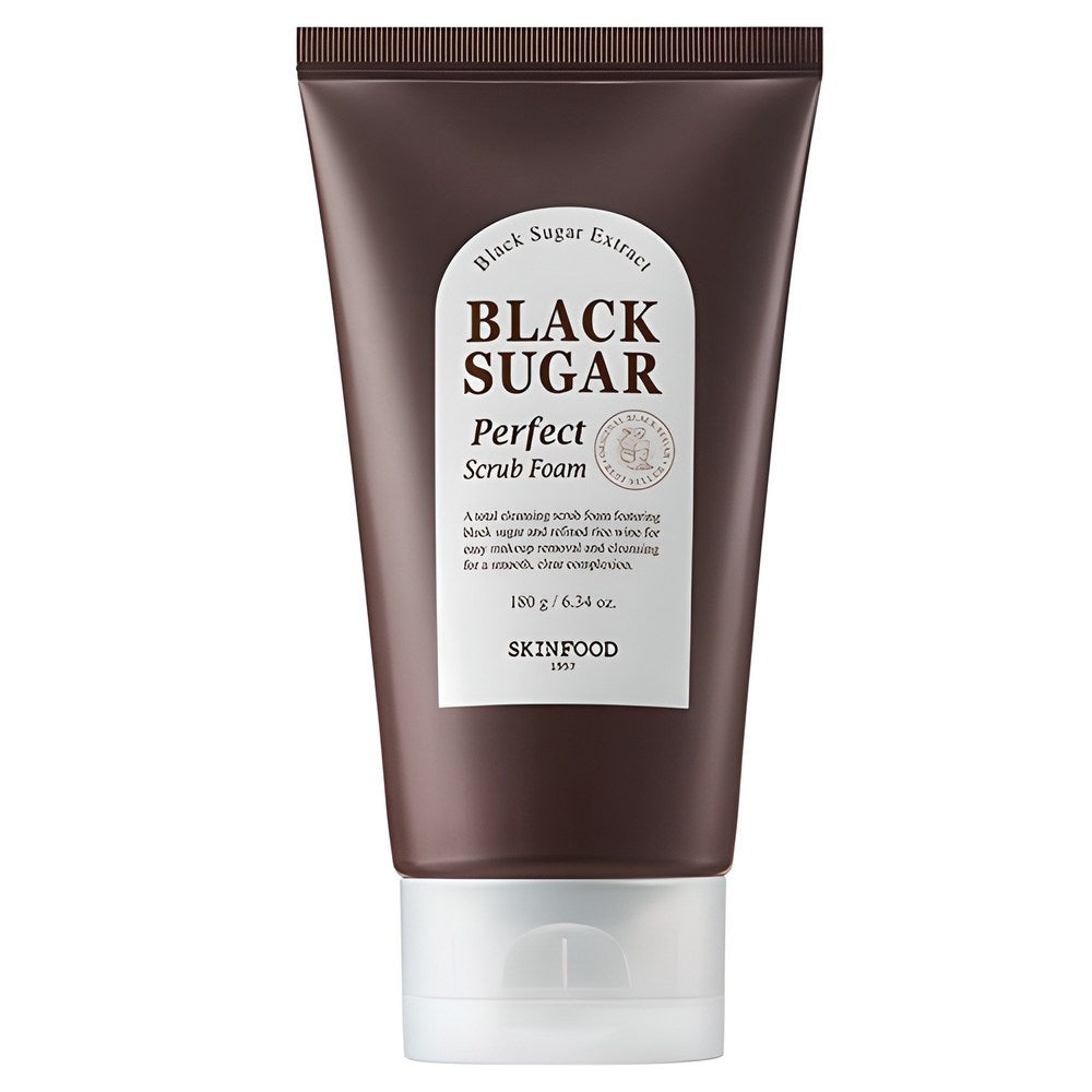 [SKINFOOD] Black Sugar Perfect Scrub Foam (180g)
