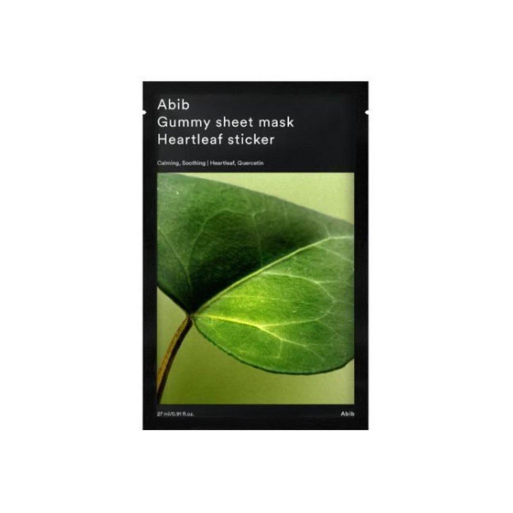 [ABIB] Gummy Sheet Mask Heartleaf Sticker (10 sheets)