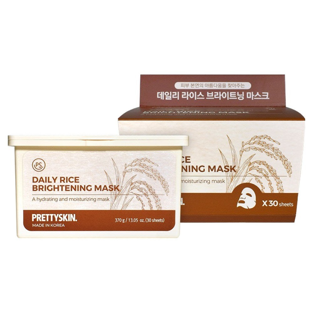[PRETTY SKIN] Daily Rice Brightening Mask (30 sheets)