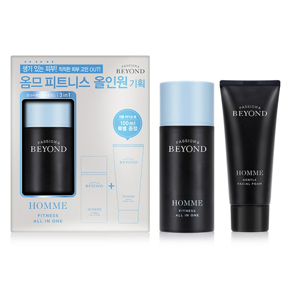 [BEYOND] Homme Fitness All-in-One + Gentle Facial Foam Set (1 set)