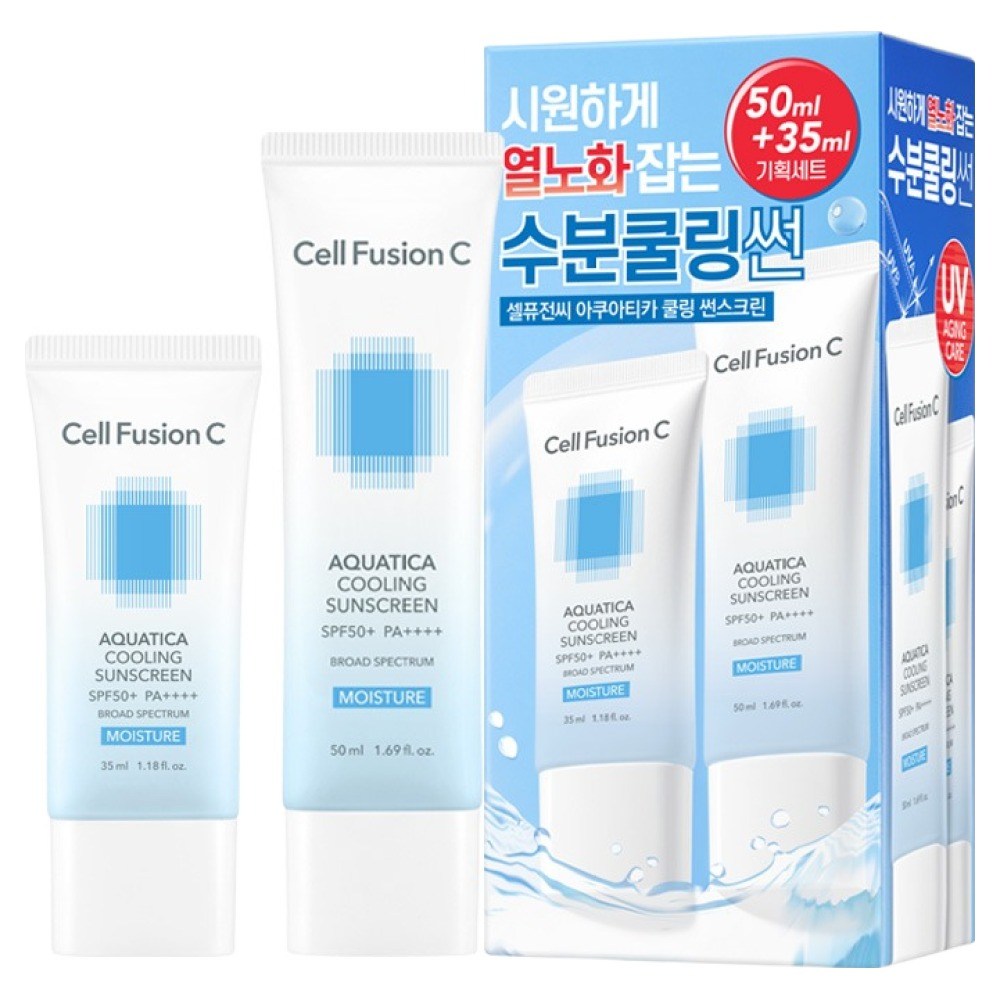 [CELL FUSION C] Aquatica Cooling Sunscreen Set (50ml + 35ml)