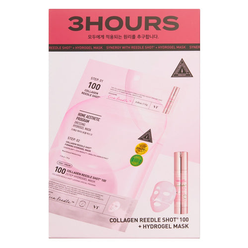 [VT COSMETICS] Collagen Reedle Shot 100 2-Step Hydrogel Mask (4 sheets)