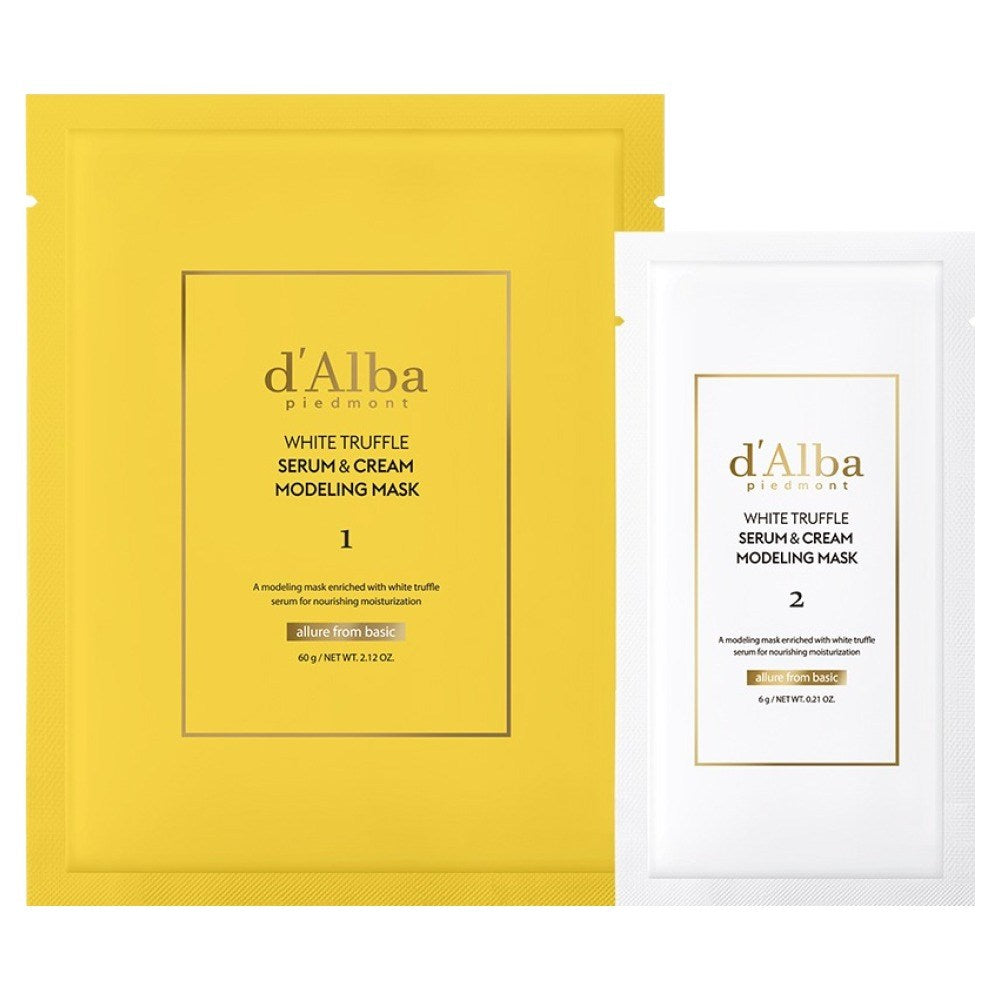 [D'ALBA] White Truffle Serum & Cream Modeling Mask (66g)