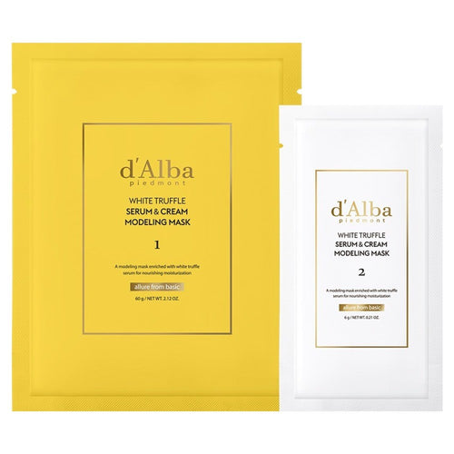 [D'ALBA] White Truffle Serum & Cream Modeling Mask (66g)