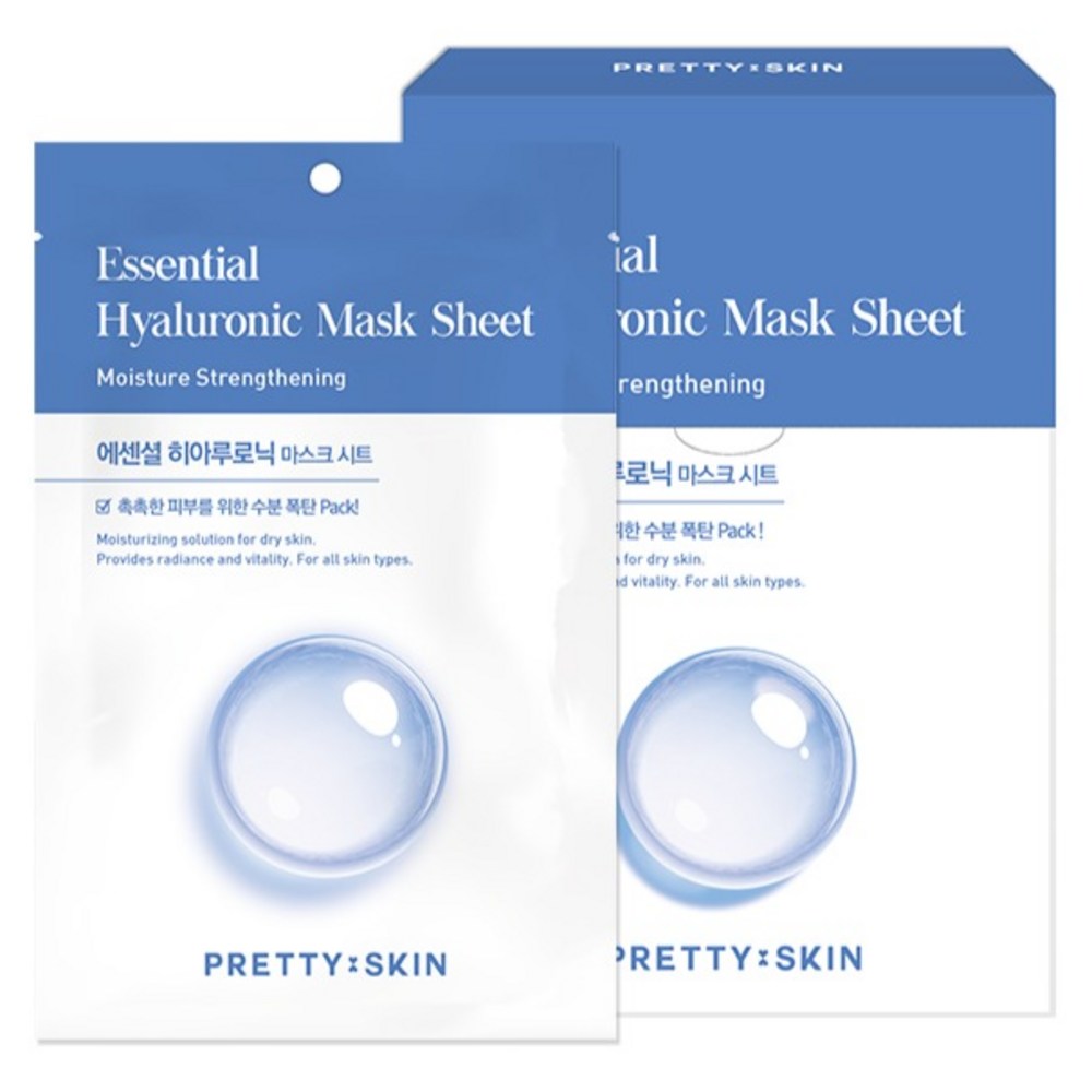 [PRETTY SKIN] Essential Hyaluronic Mask Sheet (10 sheets)