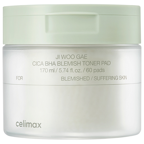 [CELIMAX] The Real Cica BHA Blemish Toner Pad (60 sheets)