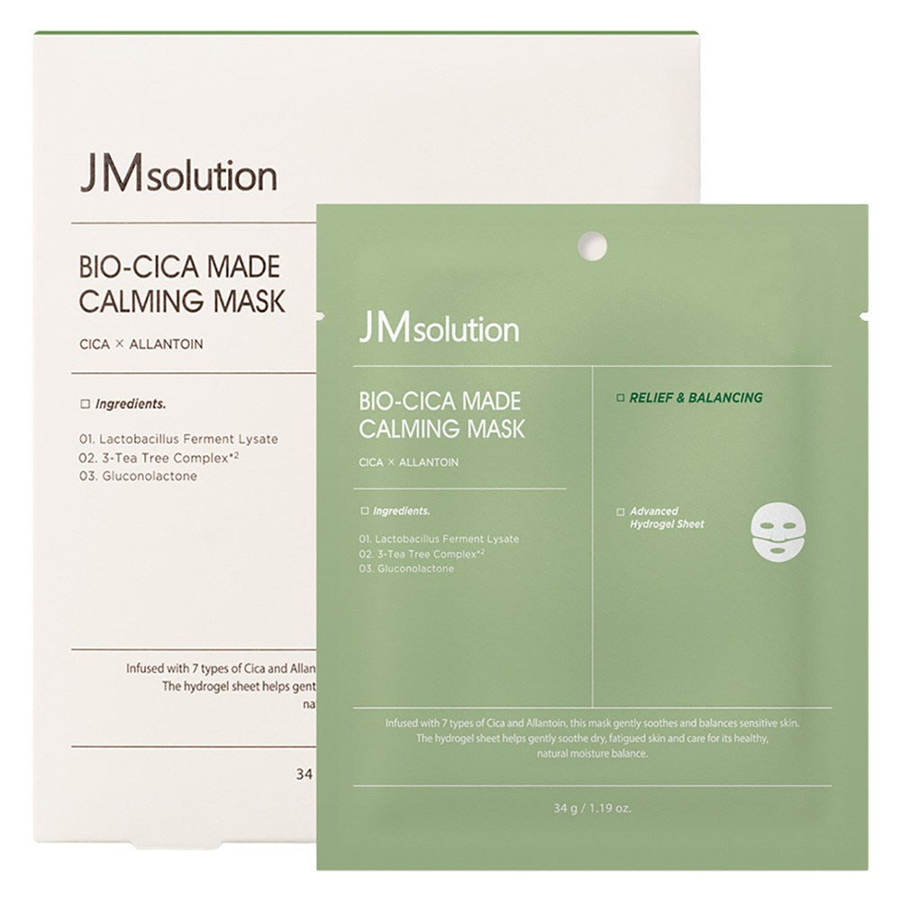 [JMSOLUTION] Bio Cica Made Calming Mask (4 x 34g)