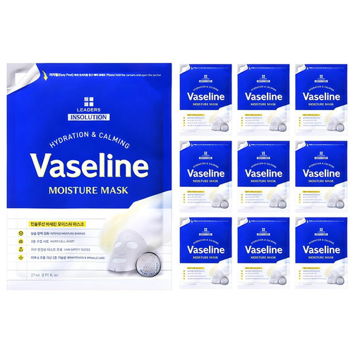 [LEADERS] Insolution Vaseline Moisture Mask (10 sheets)
