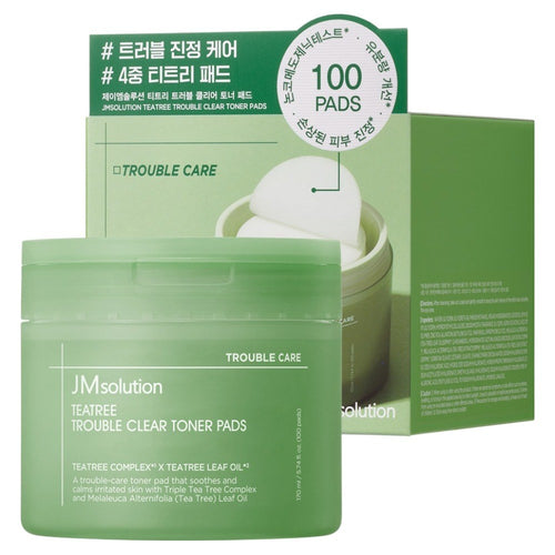 [JMSOLUTION] Tea Tree Trouble Clear Toner Pad (100 sheets)
