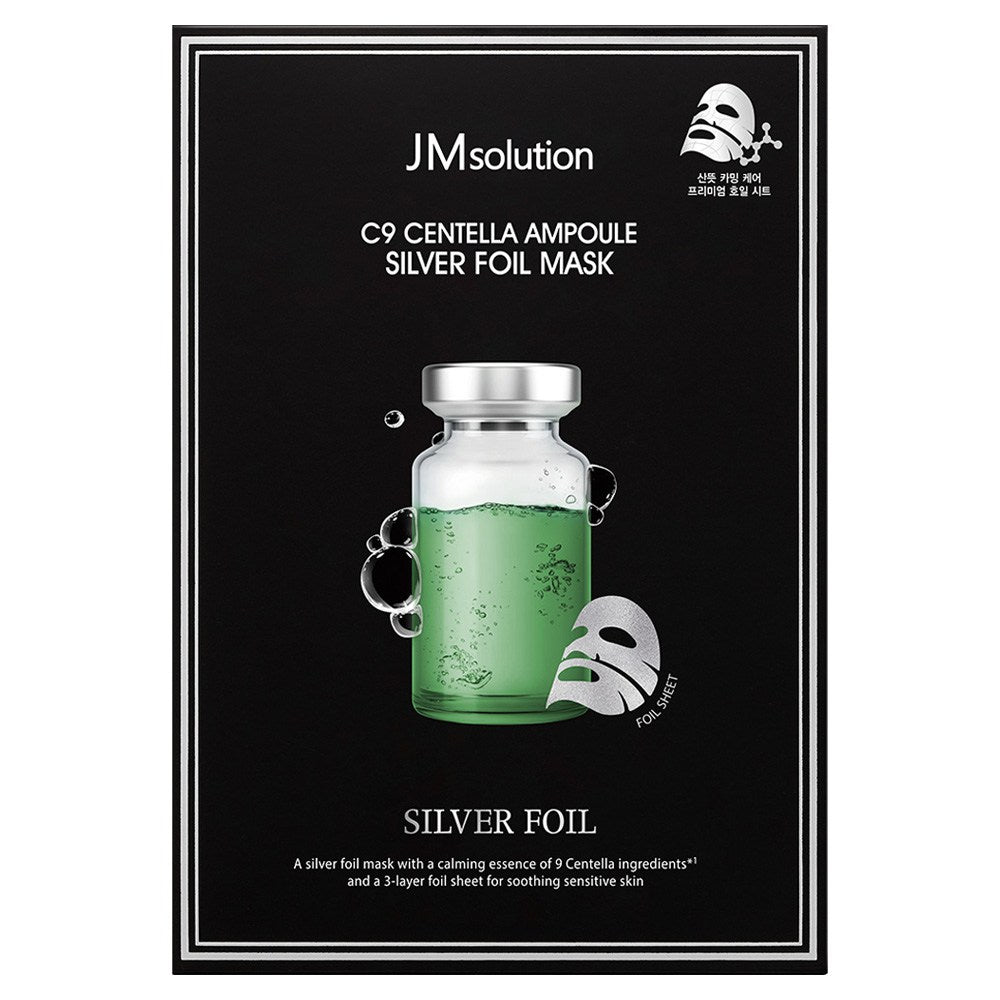 [JMSOLUTION] C9 Centella Ampoule Silver Foil Mask (10 x 35ml)