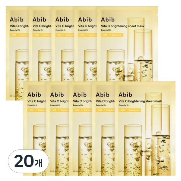 [ABIB] Vita C Brightening Sheet Mask Essential Fit (2 options)