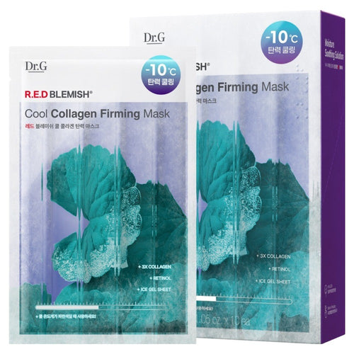 [DR.G] Red Blemish Cool Collagen Elasticity Mask (10 sheets)